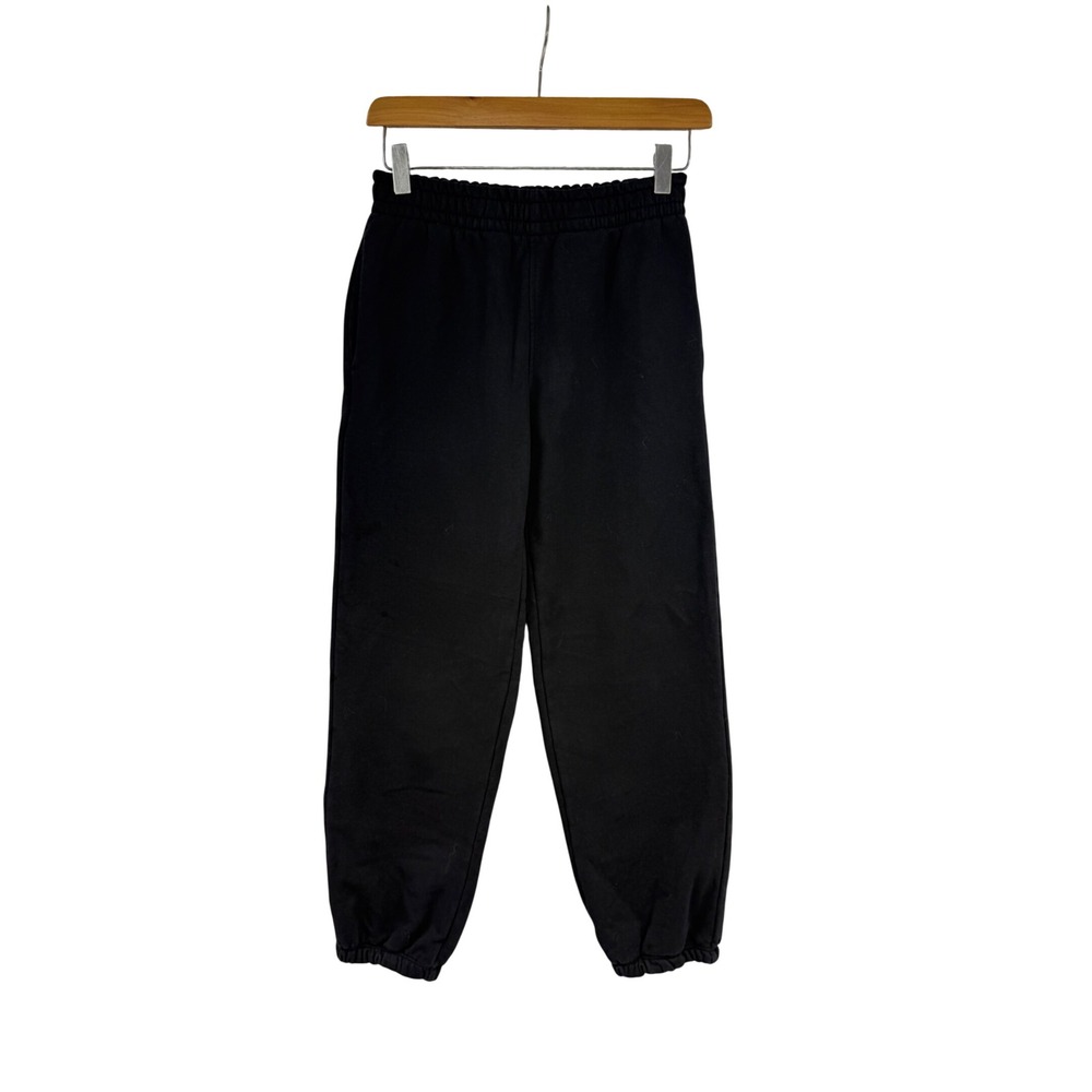 Athleta Girl Black Fleece Lined Joggers Sweatpants Kids READ Size L 12